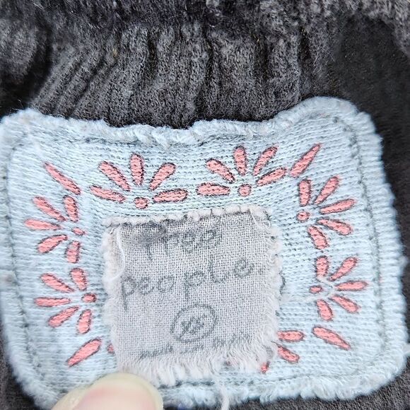 🍑Free People Gray Boho Top XSmall - Picture 8 of 11